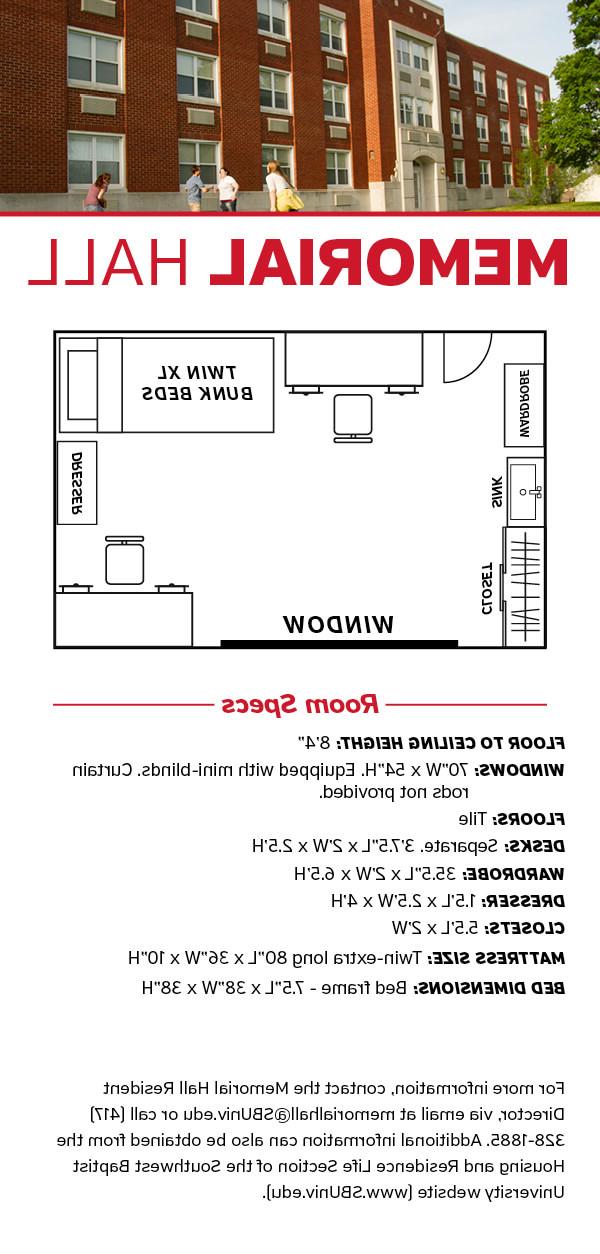 Memorial Hall Floor Plan